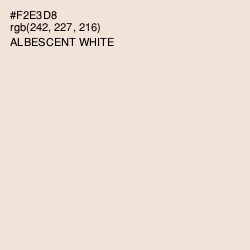 #F2E3D8 - Albescent White Color Image